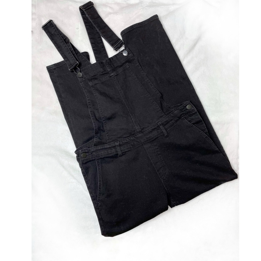 Black Women's Denim Overalls Jeans
